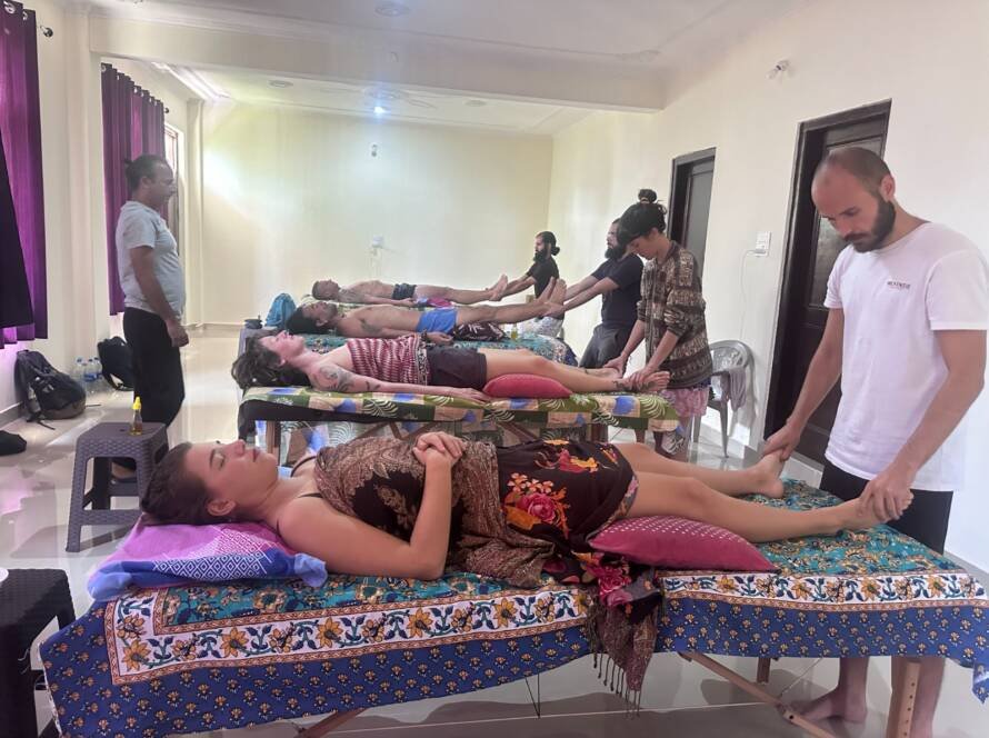 Massage training course in India with hands-on practice